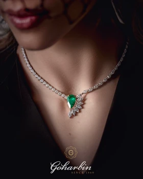 گردن‌بند زمرد گوهربین