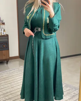 ست مانتو کلوش و جلیقه