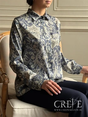 شومیز یقه مردانه طرحدار