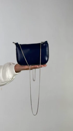 کیف دستی zara   کد 1100335 (سرمه اى)