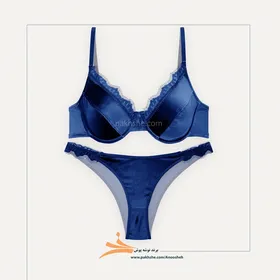 ست مخملی Persian blue فنردار برند نوشه پوش