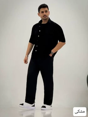 پیراهن مردانه کتان شافل_کد4221