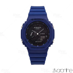 ساعت جی شاک GMA-S2100 زنانه آبی کاربنی صفحه مشکی 106400