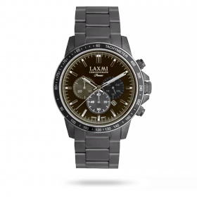 ساعت مچی مردانه لاکسمی بند استیل دودی کد Laxmi 8181/3