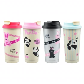 تراول ماگ دو حالته عروسکی مدل Pink TuTu ظرفیت 0.5 لیتر