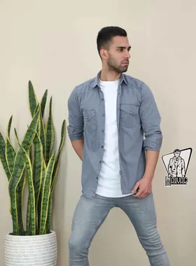 پیراهن مردانه کتان BERSHKA