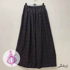 دامن نخی ترمه ای بلند (زرشکی)