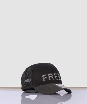 کلاه کپ مشکی FREE پشت توری 6111