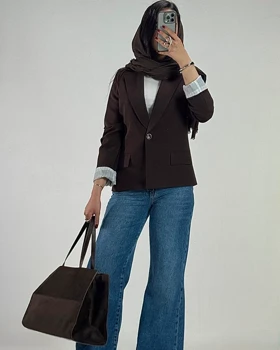 کت جیب پاکتی تک دکمه  کد 100170