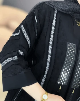 مانتو حریر ژاکارد
