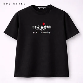 تیشرت باکسی طرح هالووین صد درصد پنبه | کیفیت پریمیوم پارچه | کد 1416