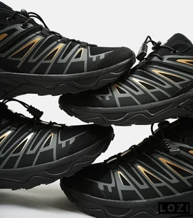 کفش کتانی بزرگ پا مشکی طلایی سالومون Salomon X ULTRA