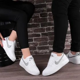 کفش اسپرت سفید نایک ایر فورس Nike AIR Force طرح طوسی