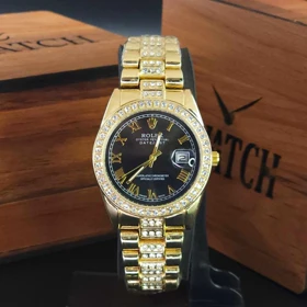 ساعت مچی زنانه رولکس دیت جاست Datejust با موتور کوارتز ژاپن و قفل پروانه ای کد 5