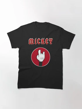 تیشرت mickey mouse طرح mickey rock design with matching