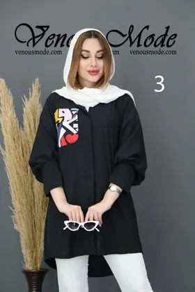 مانتو ابروبادی جیب طرحدار