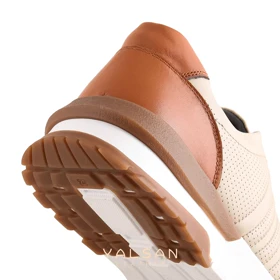 کفش روزمره زنانه چرم یلسان مدل لوندر کد 634-GN