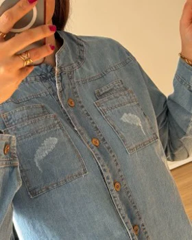 مانتو جین دو جیب