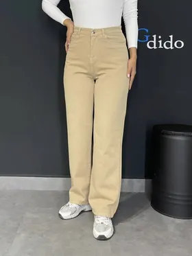 شلوار زنانه نیم بگ کتان کد 5117