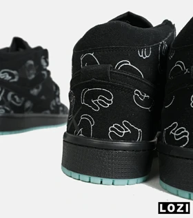 کفش کتانی ساق‌دار Nike Kaws AirJordan 1 مدل 6554