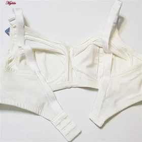 سوتین زنانه سه تکه نخی لاکرا مدل بدون فنر شیری لین کد 4680-419