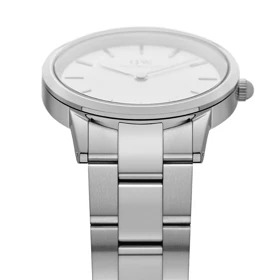 ساعت دنیل ولینگتون زنانه نقره ای صفحه سفید متوسط DW-3457-L