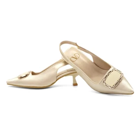 کفش مجلسی زنانه پاشنه‌دار 3 سانت مدل 400346 _ sandal valentino