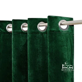 پرده آماده مخمل ویولت