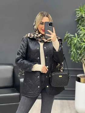 کاپشن دوخت دار دو جیب