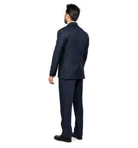 کت و شلوار یقه انگلیسی راه‌راه فاستونی