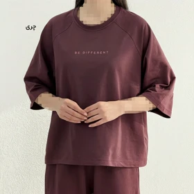 تیشرت باکسی زنانه نخ و پنبه | آی بولک