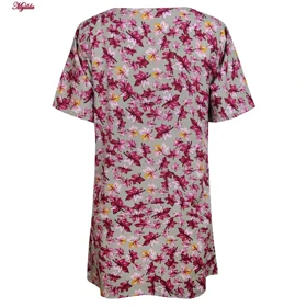 تونیک زنانه مدل برگهای پاییزی سبز روشن ماییلدا کد 5195-8