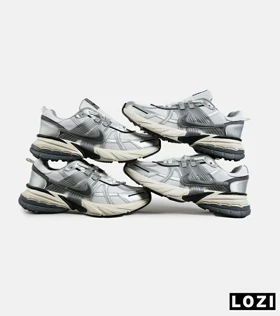 کفش کتانی مردانه و زنانه طوسی سفید Nike cushlon