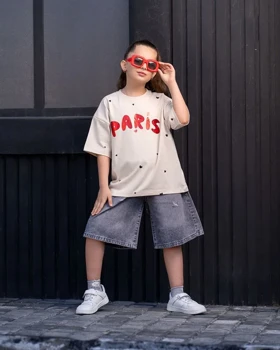 تیشرت شلوار طرح پاریس