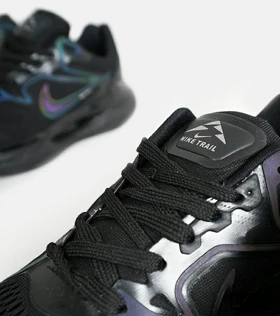 کفش کتانی مردانه و زنانه مشکی هولوگرامی NIKE Precision V1