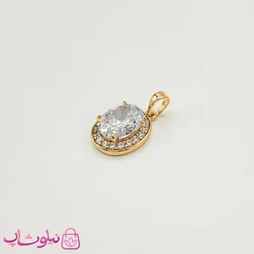 پلاک دخترانه ژوپینگ با کریستال سواروسکی سفید
