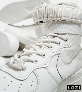 کفش کتانی ساق‌دار مردانه سفید NIKE AIRFORCE AF1