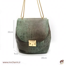 کیف دست دوز چرم زنانه mrc2714-07