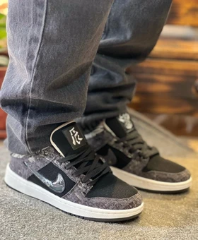 کتانی دراگون طوسی مشکی