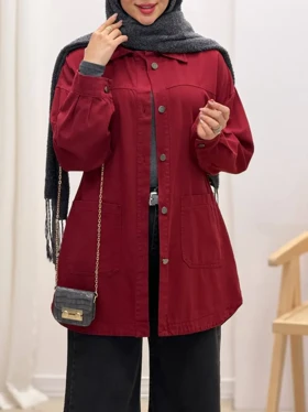 3379-مانتو کتان مرداس