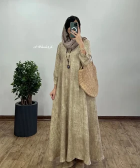 پیراهن مانتویی بلند سوپر کلوش فریال 4