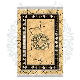 فرشینه از جنس پارچه هازان مخمل ترک طرح سنتی و مدرن برند دفه کد DHU146