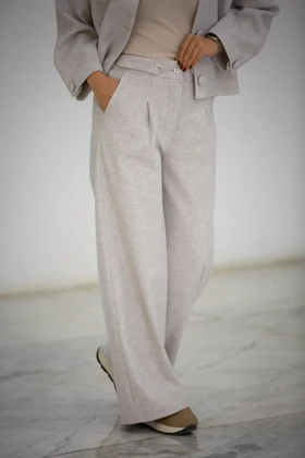 شلوار زنانه پاگون دار (طوسی)