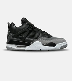 کتانی ساق‌دار زنانه و مردانه مشکی طوسی Nike air jordan 4 مدل 8248