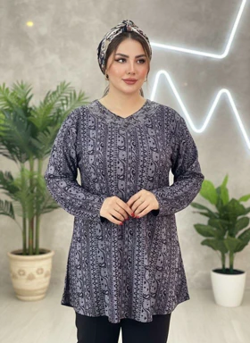 تونیک نگین‌دار مدل ژالین کد 50286