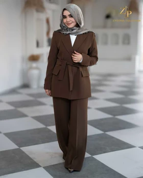 کت و شلوار زنانه کرپ لیانا