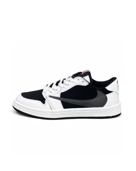 کفش کتانی مردانه مدل نایکی ترویس سفید مشکی نایک طوسی Nike travis