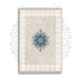 *جدید* فرشینه از جنس پارچه شانل مخمل ترک طرح فانتزی برند دفه کد 1722