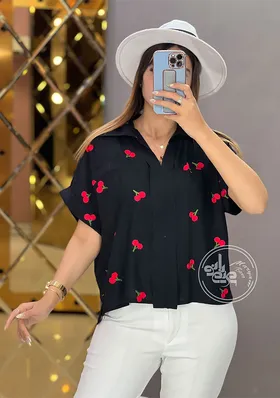 شومیز دخترانه گیلاسی