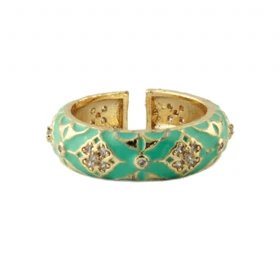 انگشتر زنانه طرح میناکاری